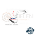 Manicotto intercooler radiatore aria compatibile con Mercedes- Benz CLA 180 180/D Classe A 180D Classe B 160 CDI 180 CDI GLA 180D A2465200401 2465200401