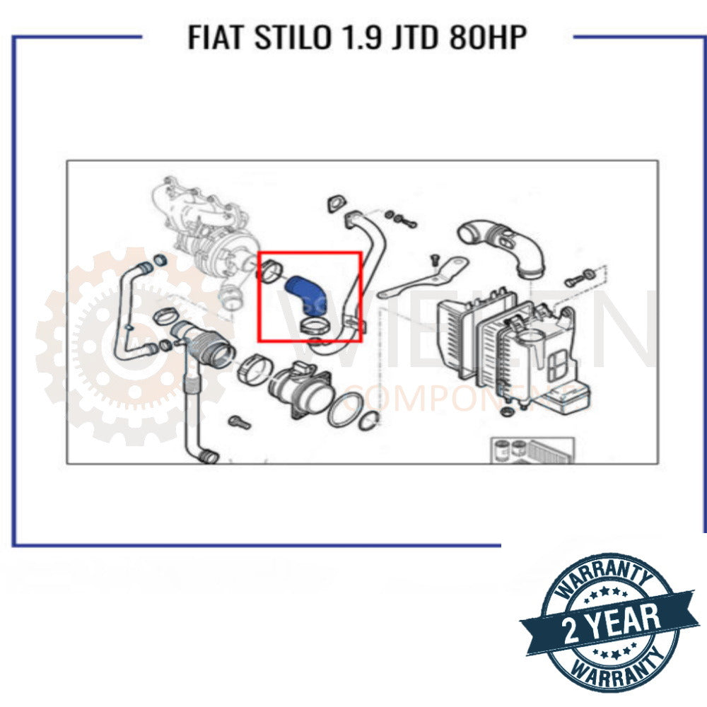 Manicotto Intercooler Fiat W17050H