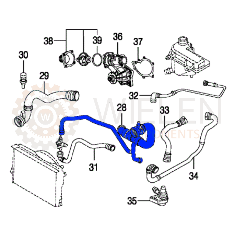 Manicotto Radiatore Bmw W100746H