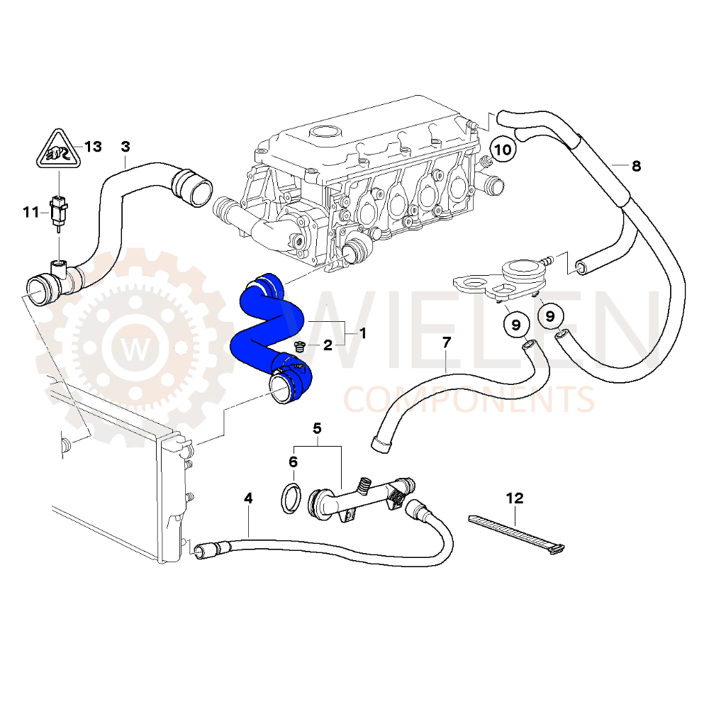 Manicotto Radiatore Bmw W136407H