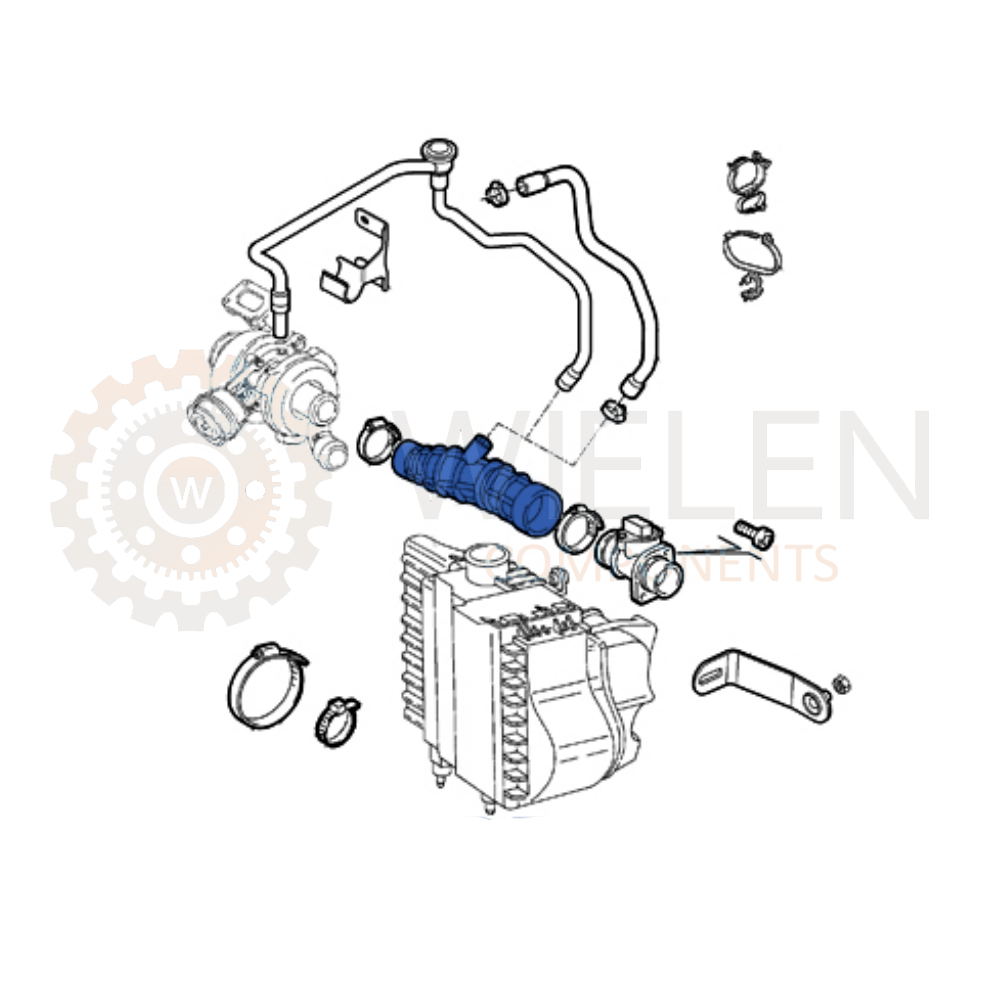 Manicotto Aspirazione Alfa Romeo W144051Gh