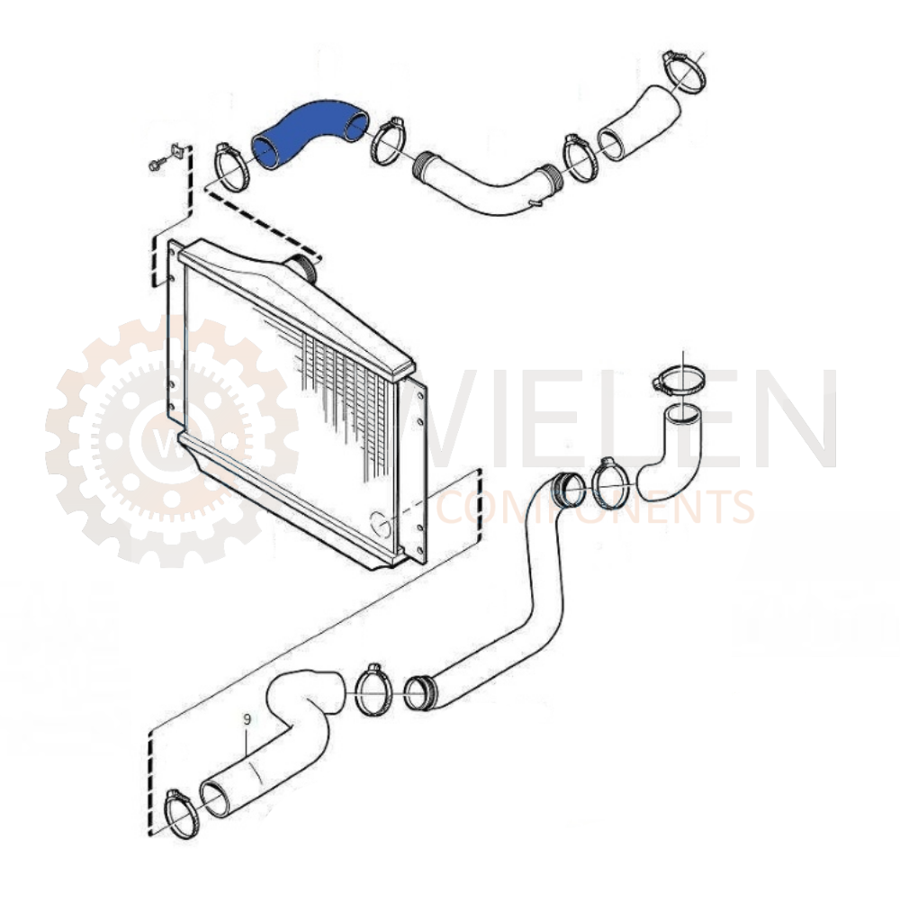 Manicotto Intercooler Volvo W16412H