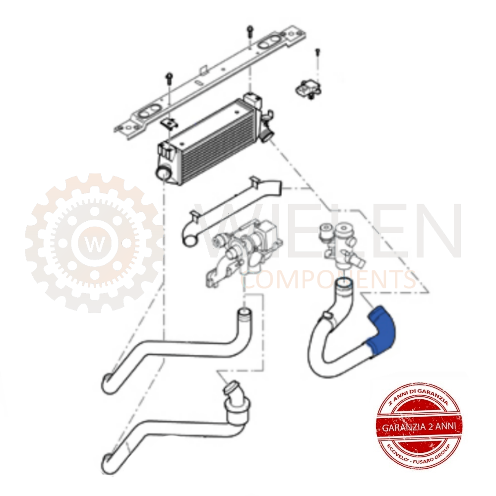 Manicotto Intercooler Ford W17040H