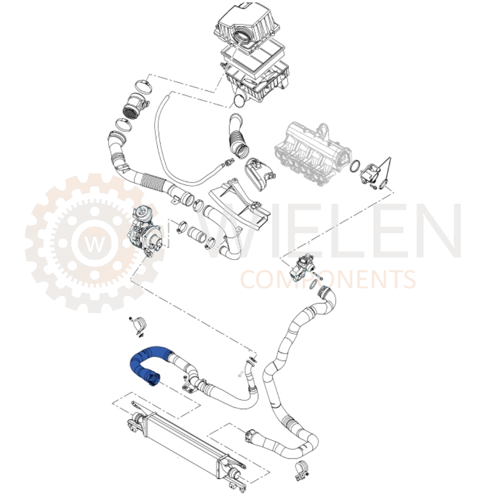Manicotto Intercooler Opel W16649H