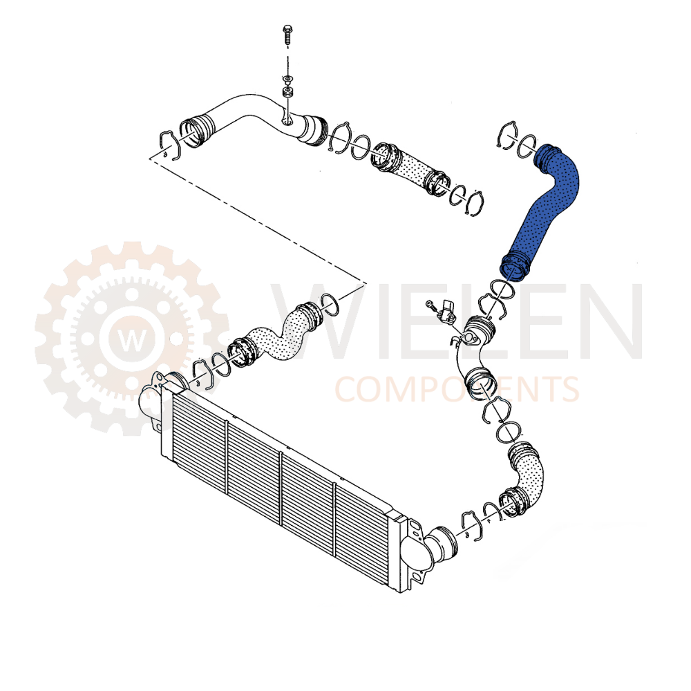 Manicotto Intercooler Volkswagen W15980Fh