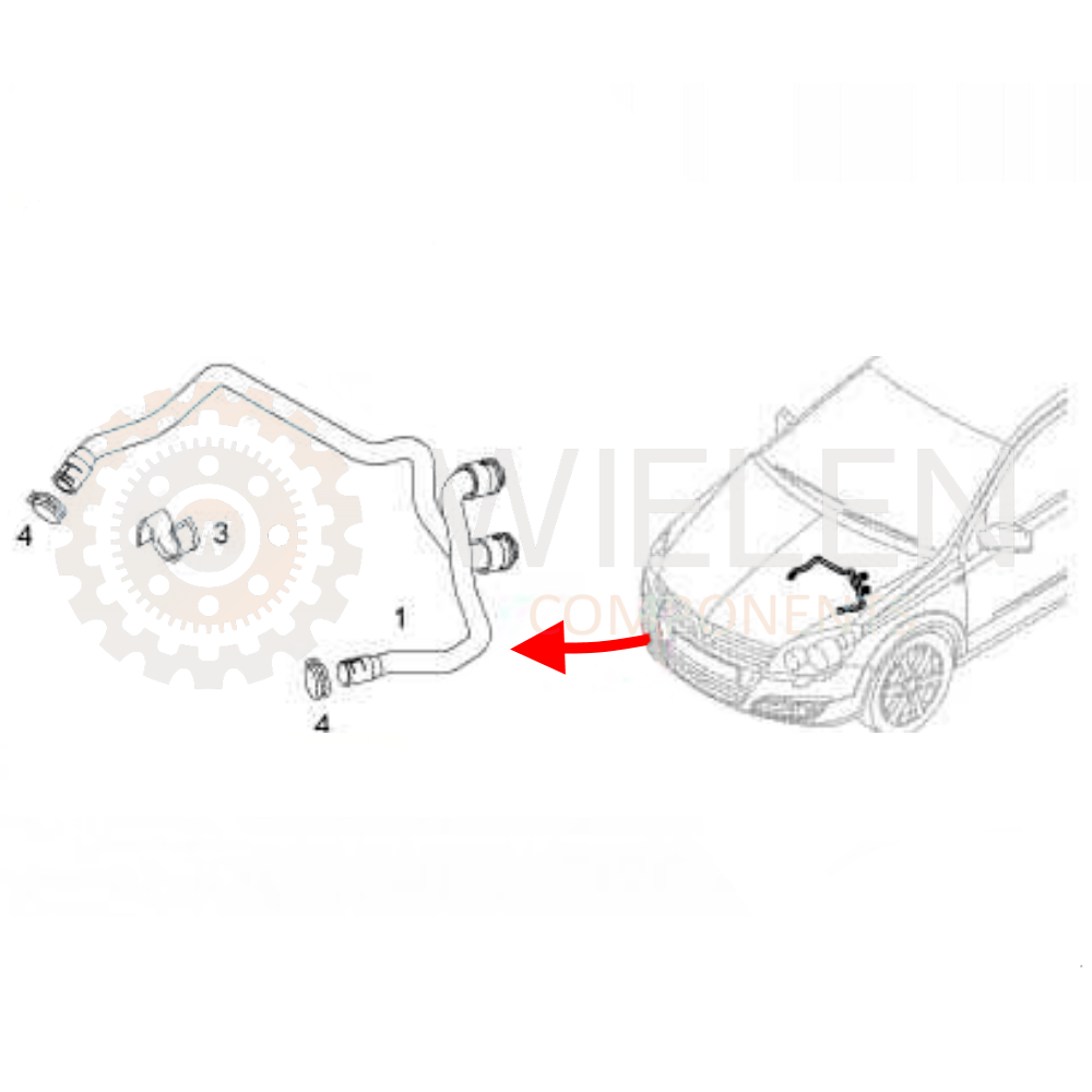 Flessibile Riscaldamento Opel W110740H