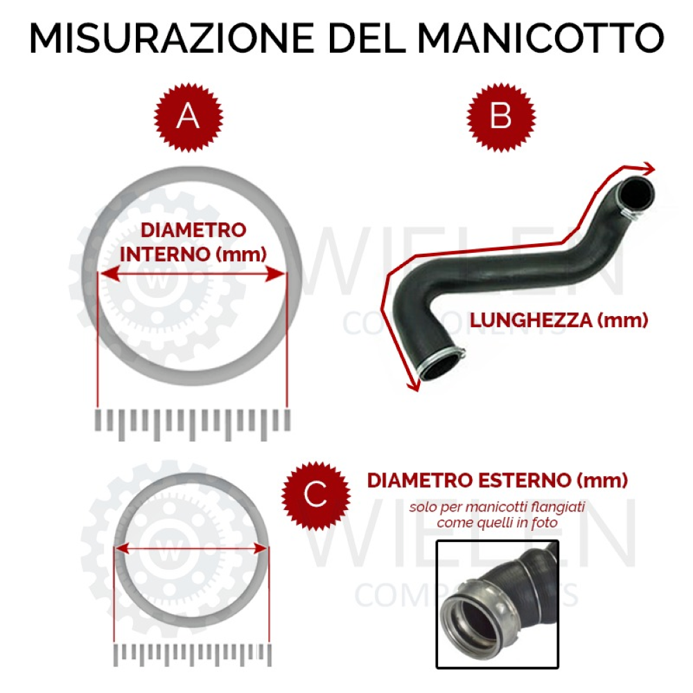 Manicotto Intercooler Mini W164451H