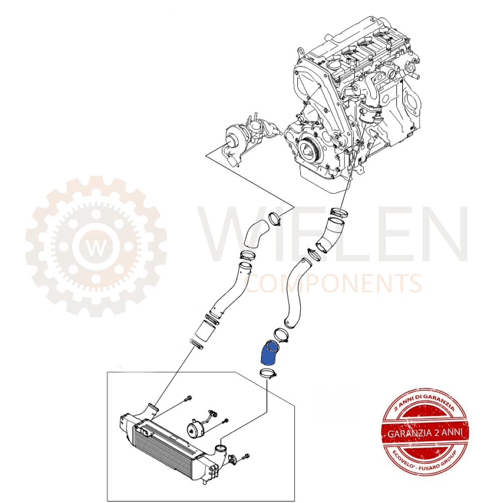 Manicotto Intercooler Kia W144182H