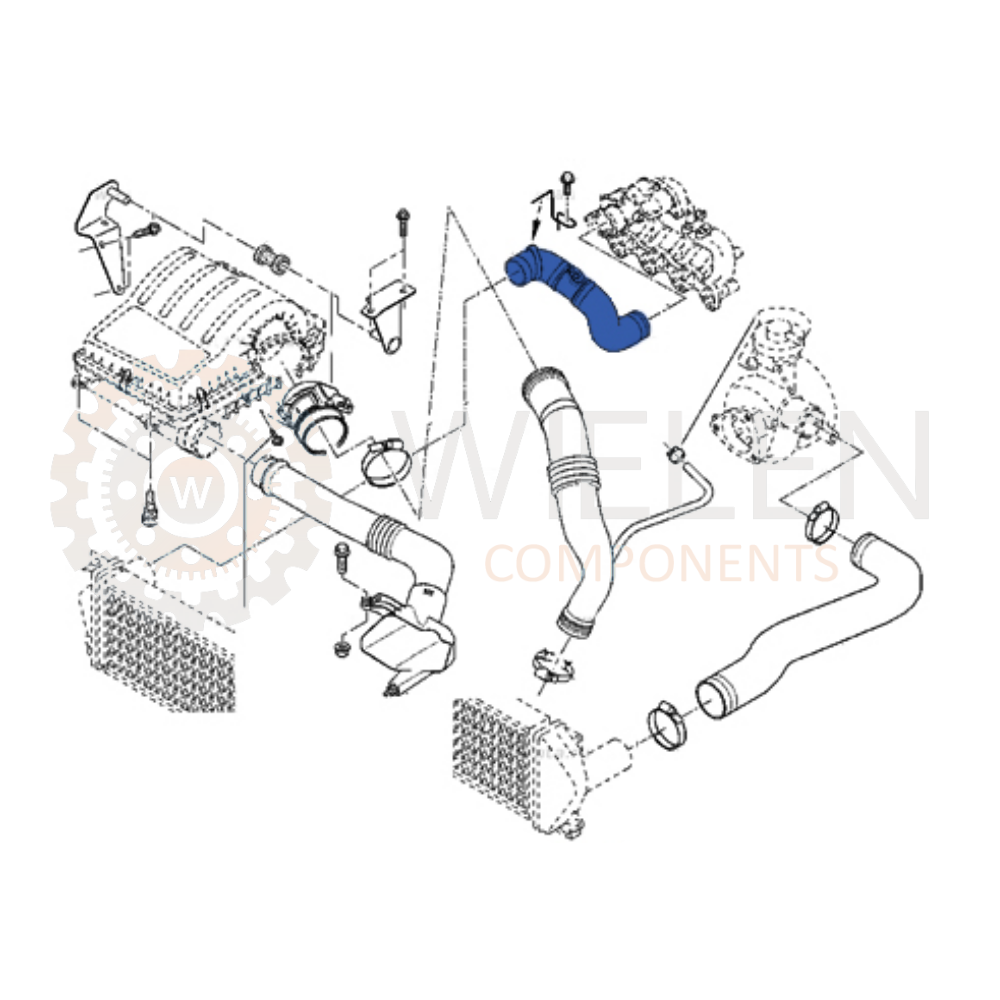 Manicotto Intercooler Renault W16111H