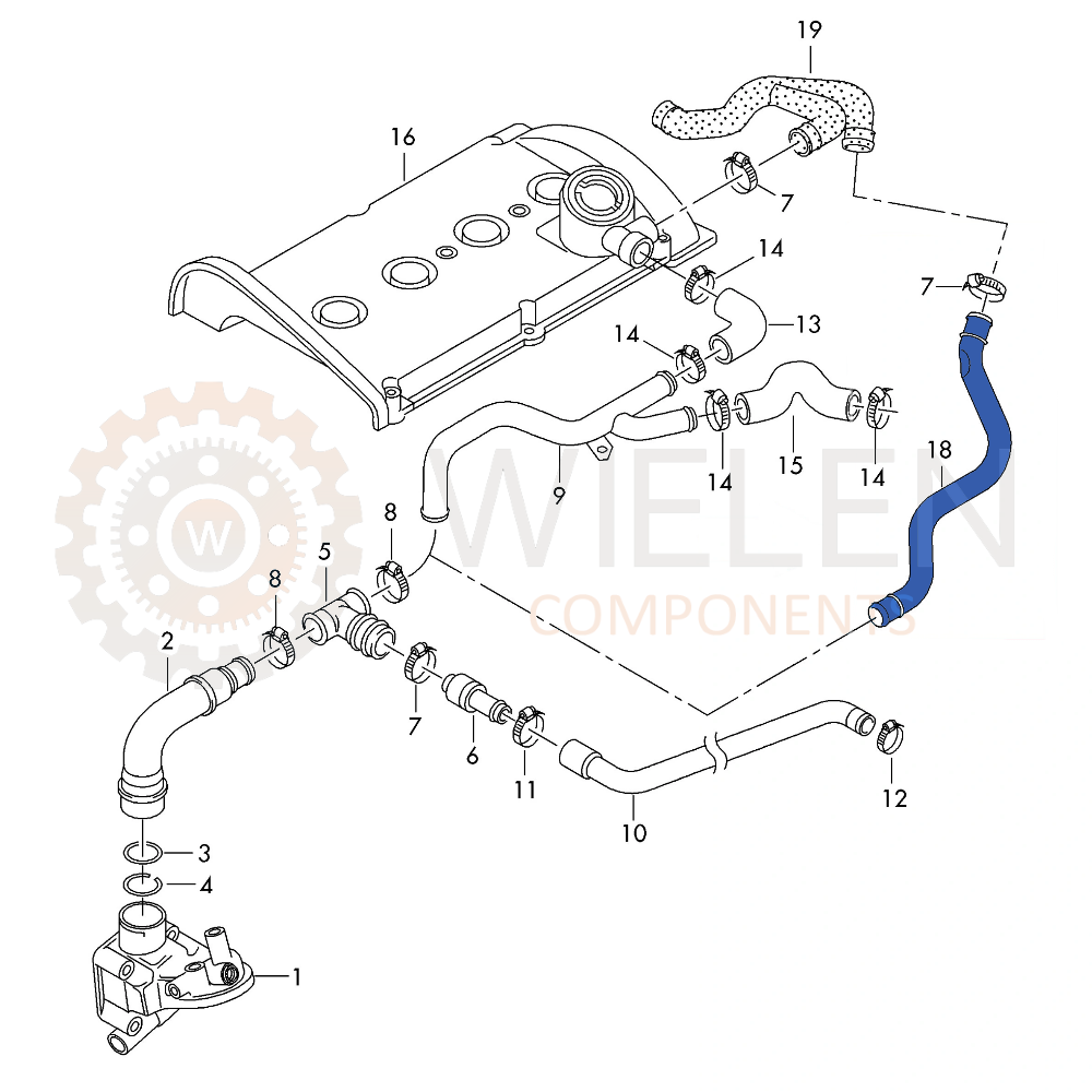 Flessibile Ventilazione Audi W1213Afh