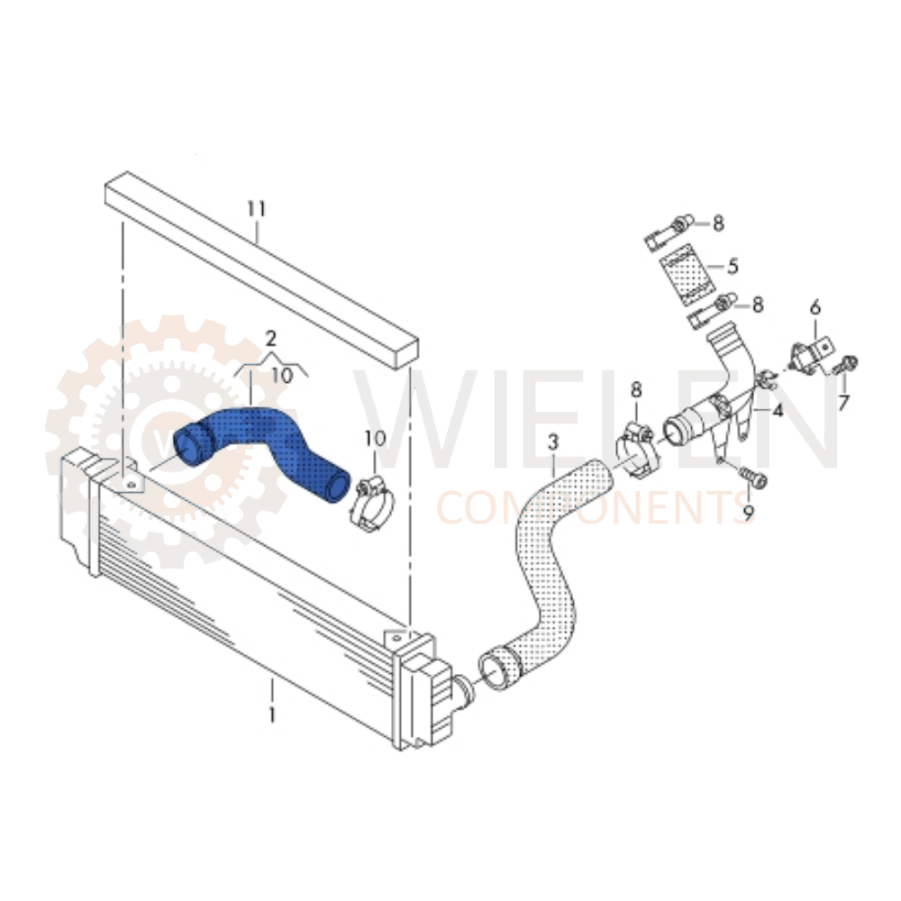 Manicotto Intercooler Volkswagen W16423H