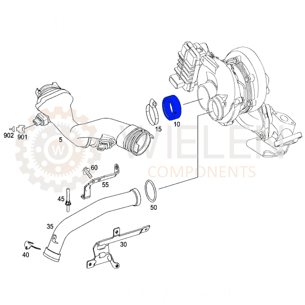 Guarnizione Tubo Aspirazione Mercedes-Benz W155603H